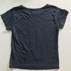 Brandy Melville grey crop tee T-shirt